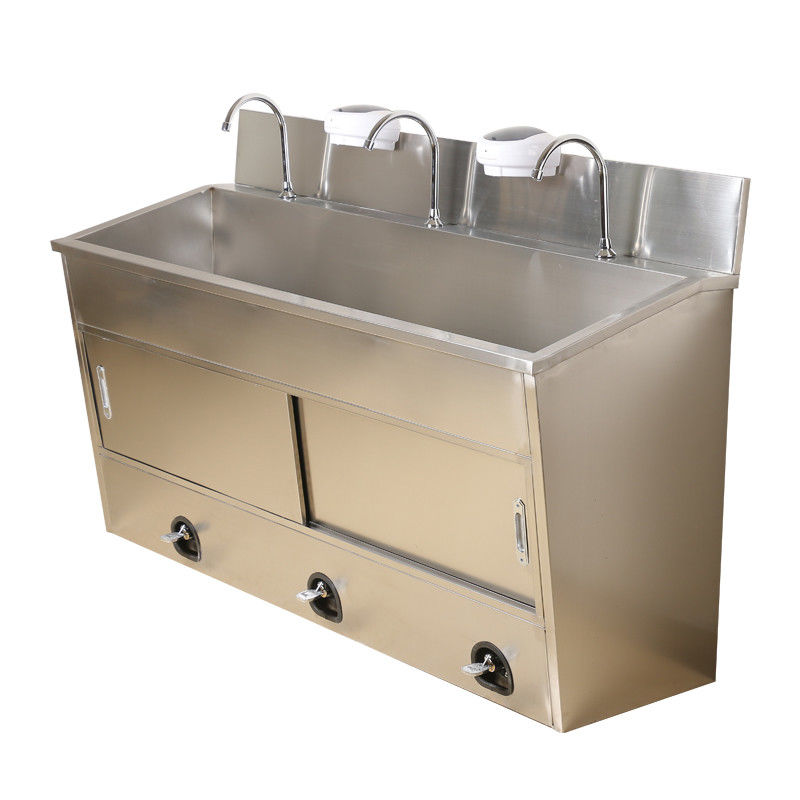 Cirurgião de aço inoxidável Type Wash Basin do hospital, dissipador operado joelho da lavagem da mão