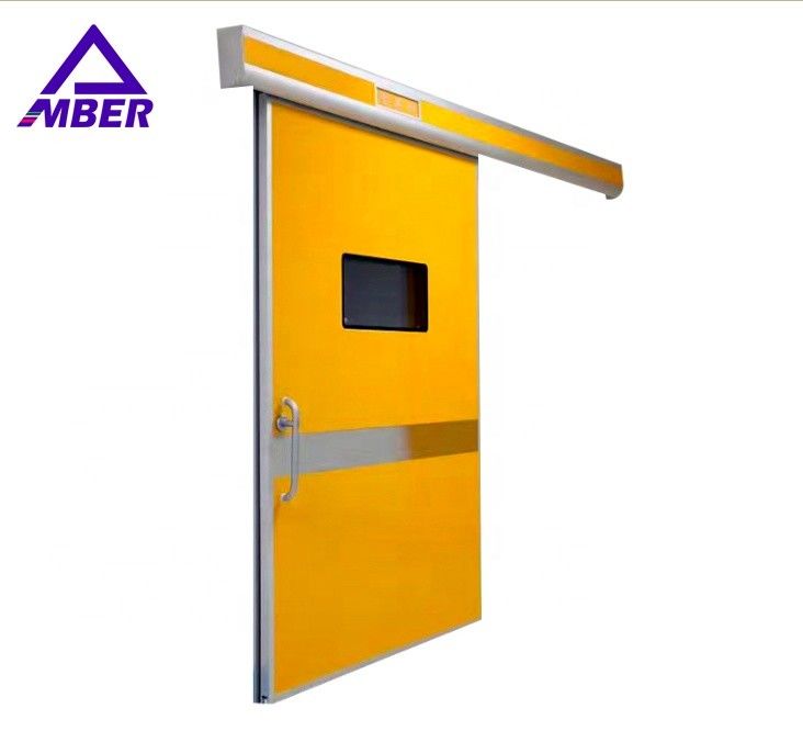 a porta de balanço do hospital de 1500*2130mm galvanizou as portas deslizantes elétricas de aço de quarto desinfetado