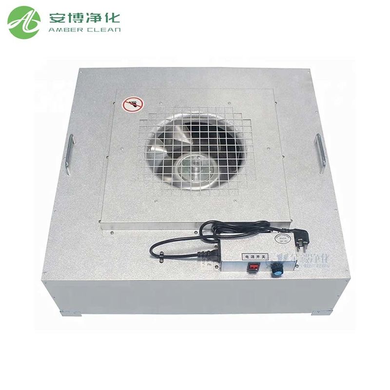 Unidade de filtro de ventilador FFU de aço galvanizado de tamanho personalizado com filtro HEPA