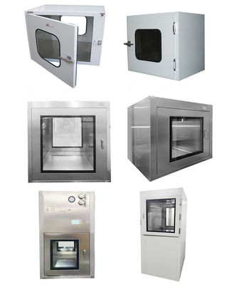Do fluxo de ar laminar da caixa de passagem SUS201 PBF passagem de aço inoxidável da sala de limpeza através da caixa