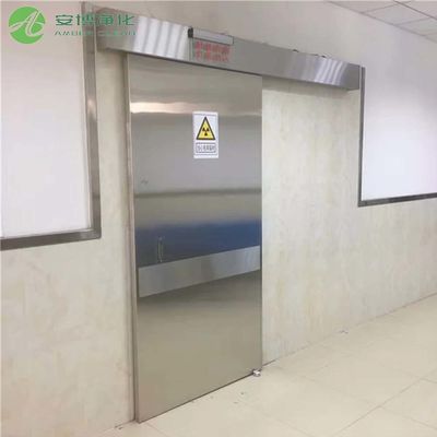 Porta deslizante automática de proteção contra radiação de sensores infravermelhos personalizados