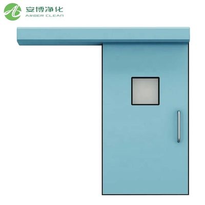 Porta Deslizante Automática para Sala de Operação Hospitalar em Aço Inoxidável AMBER