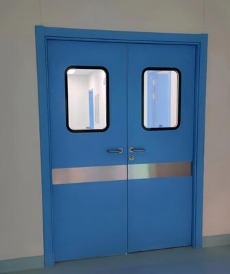 PORTA COM DOBRADIÇA MANUAL HERMÉTICA PARA AR MÉDICO
